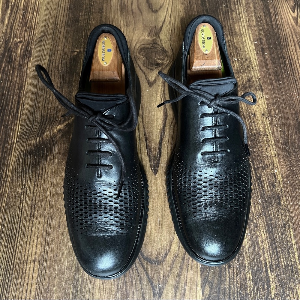 Cole Haan 2.zerogrand Zerogrand Lined Lazer Wingtip Oxford Black Men’s 11